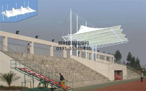 唐山啟新水泥廠中學膜結(jié)構看臺
