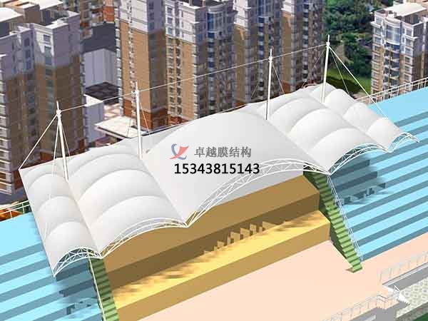 吳忠市體育場膜結(jié)構(gòu)罩棚/籃球、羽毛球、網(wǎng)球場地設(shè)計【公司直銷】?? ?