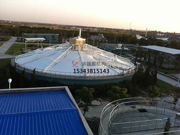 十堰市污水池反封閉罩棚設(shè)計(jì)施工、案例圖片 ?
